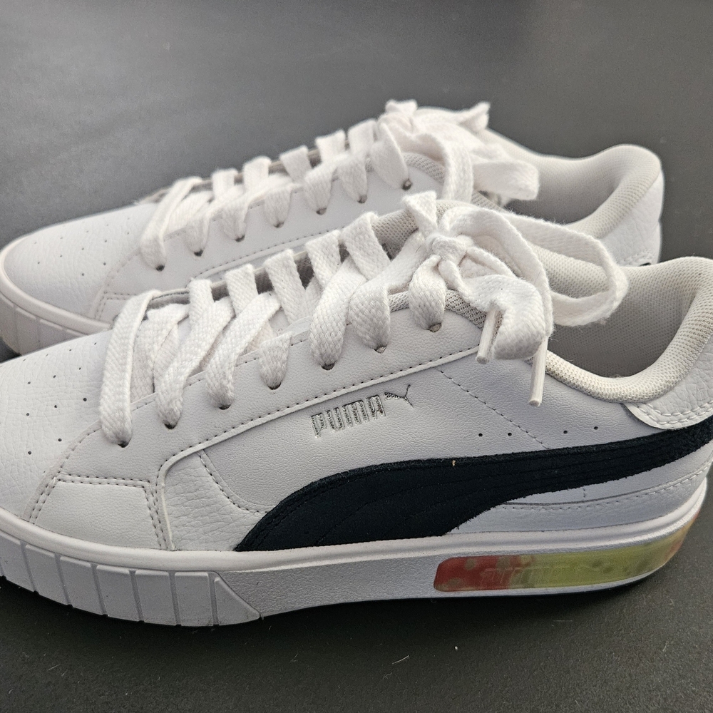 Puma White and Blue Women's Sneakers
